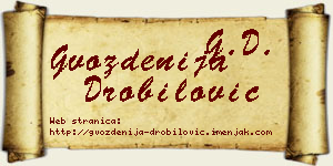 Gvozdenija Drobilović vizit kartica